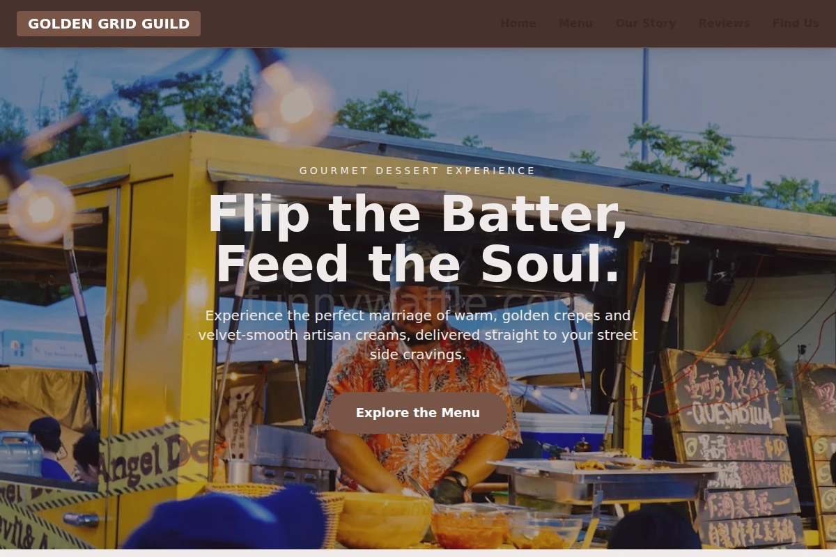 Cream Food Truck