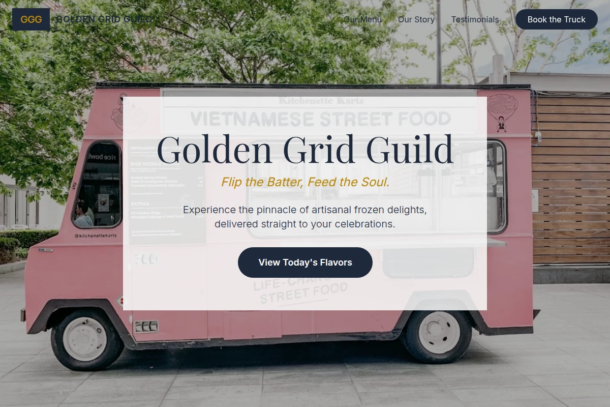 Cream Food Truck
